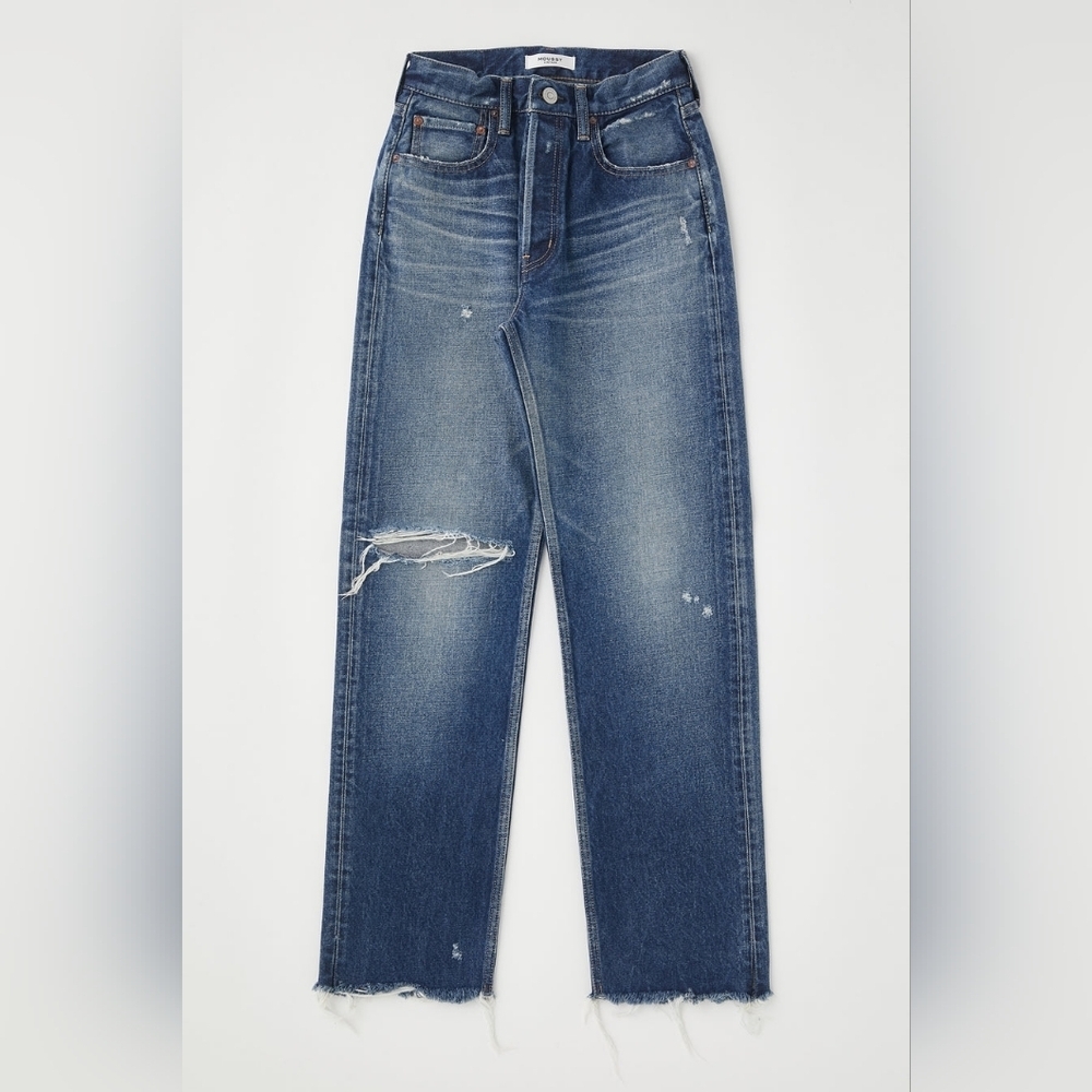 Moussy - Guilford Wide Straight in Dark Blue